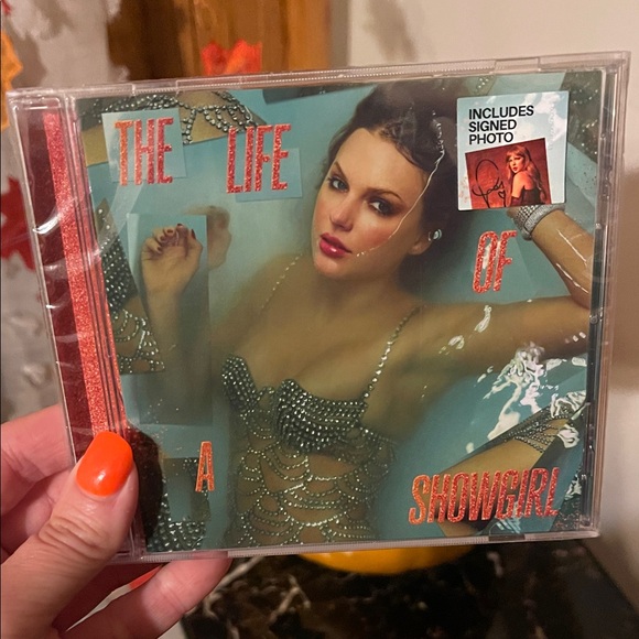 Taylor Swift Accessories - The Life of a Showgirl CD with Signed Photo Insert (NWT)